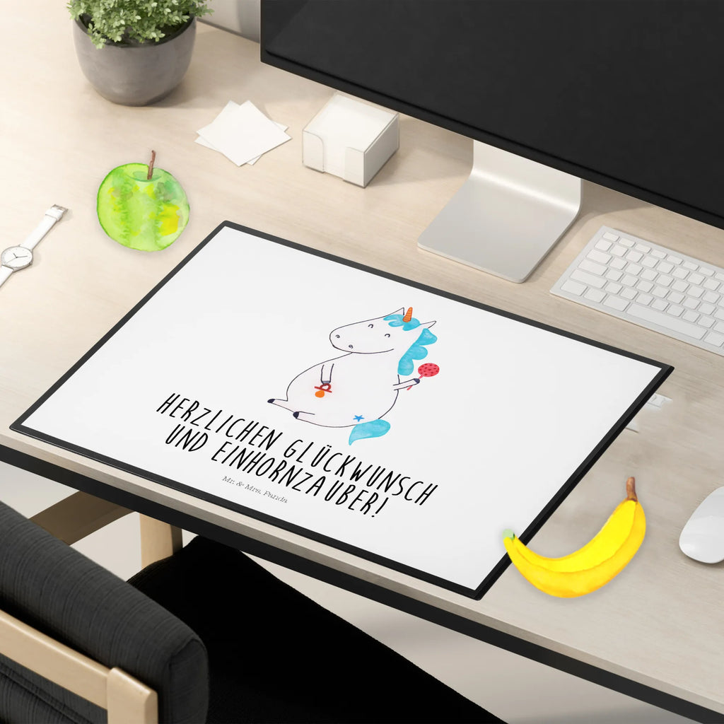 Podkładka na biurko jednorożec Dziecko Bürobedarf, Schreibwaren, Schreibtischauflage, Schreibtischunterlage Groß, Schreibunterlage, Schreibtisch Unterlagen, Büroartikel, Einhorn, Einhörner, Einhorn Deko, Unicorn, Party, Geburtstag, Mutter, Babyglück, Schnuller, Eltern, Geburt, erstes Kind, Nachwuchs, Kind, Baby