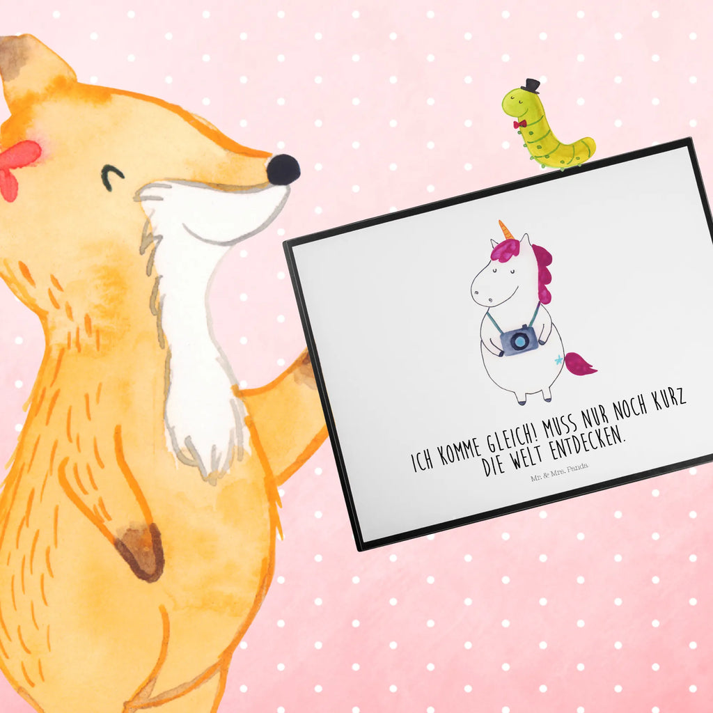 Desk pad unicorn photographer desk, underlay, Desk pad, girl, office, children, unicorn, unicorns, Camera, Tourist, Traveling, Unicorn, Photography, Photographer, Photographer gift, Holiday, Traveler gift