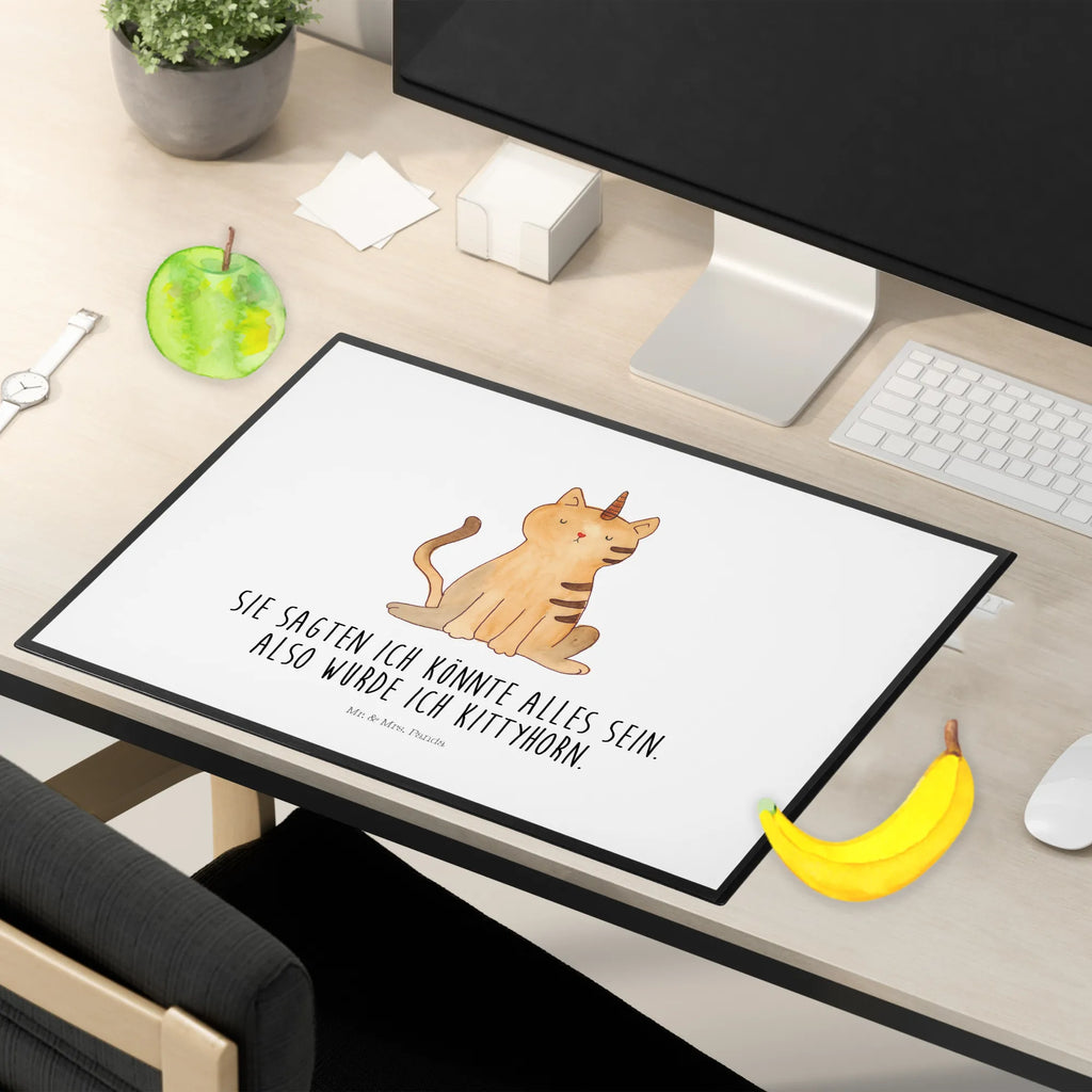Podkładka na biurko jednorożec kot Schreibtisch Unterlagen, Bürobedarf, Büroartikel, Schreibwaren, Schreibtischunterlage Groß, Schreibtischauflage, Schreibunterlage, Einhorn, Einhörner, Einhorn Deko, Unicorn, Regenbogen, Glitzer, Einhornkatze, Mieze, Katze, Einhornpower, Erwachsenwerden, Kittyhorn, Katzenhorn, Katzer