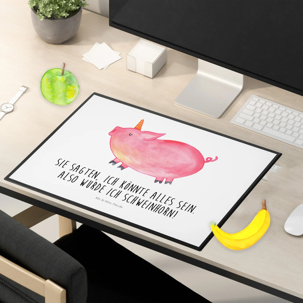 Desk pad unicorn Pig Schreibtischunterlage Groß, Bürobedarf, Büroartikel, Schreibunterlage, Schreibwaren, Schreibtischauflage, Schreibtisch Unterlagen, Einhorn, Einhörner, Einhorn Deko, Unicorn, english, geschenk, Spruch, witzig. lustig, Schwein, Bauer, Schweinhorn, Piggy, funny, Party, englisch, Spaß, Pig