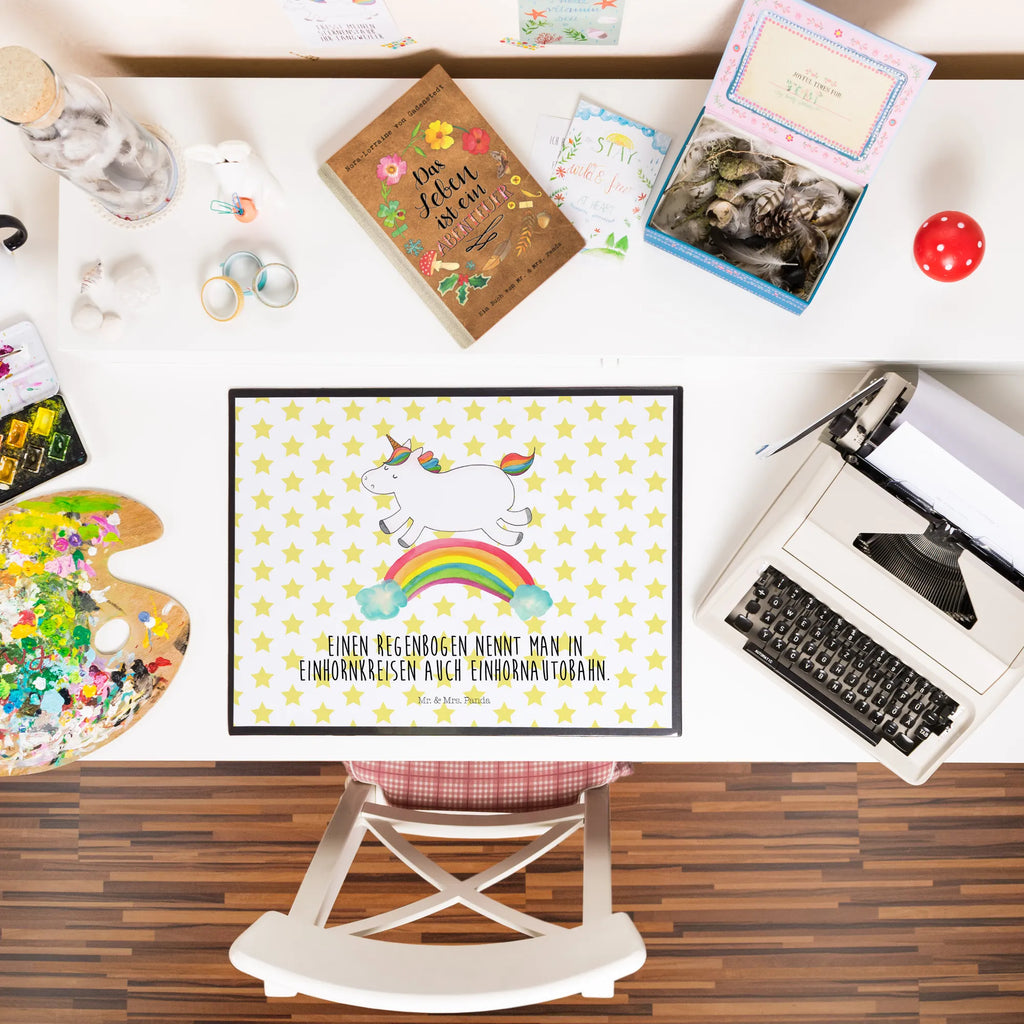 Desk pad unicorn rainbow girl, children, desk, underlay, office, Desk pad, unicorn, unicorns, expressway, unicorn car, glitter, gift, unicorn love, unicornpower, birthday present, rainbow, unicorn highway, Unicorn