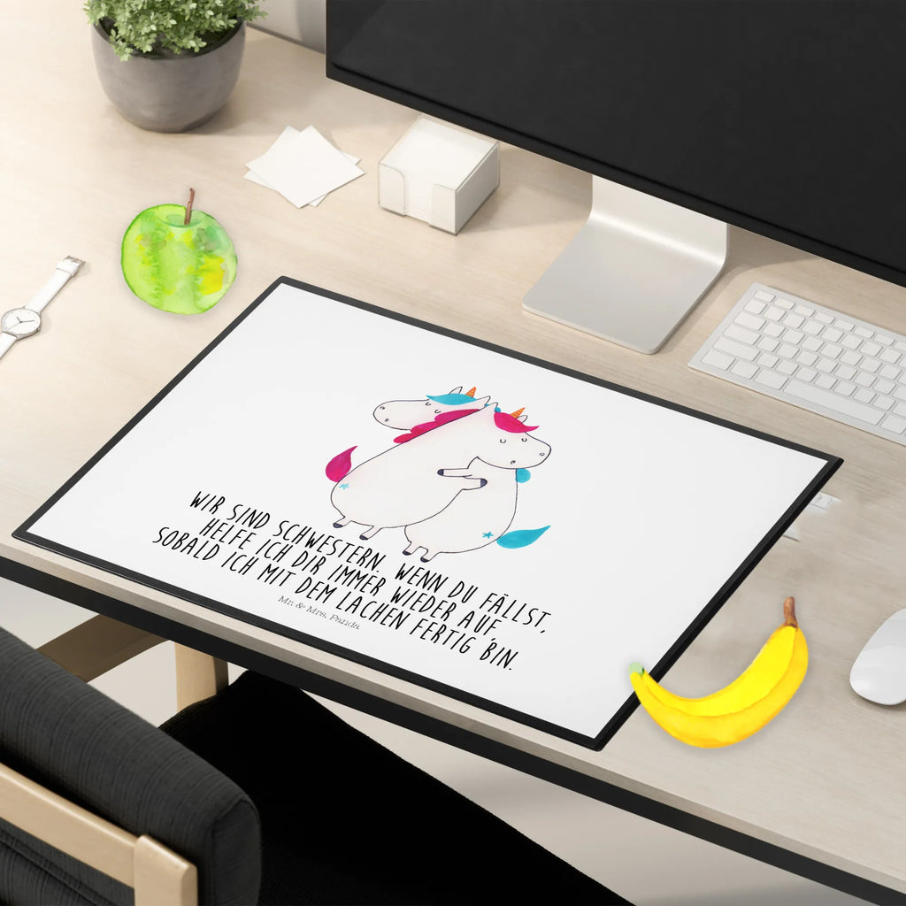 Schreibtischunterlage Einhörner Umarmen Schreibtisch Unterlagen, Schreibtischunterlage Groß, Schreibunterlage, Schreibwaren, Büroartikel, Schreibtischauflage, Bürobedarf, Einhorn, Einhörner, Einhorn Deko, Unicorn, BFF, Schwester, Liebe, Freundinnen, Sister, Geschwister, Familie, Schwestern, Freundin
