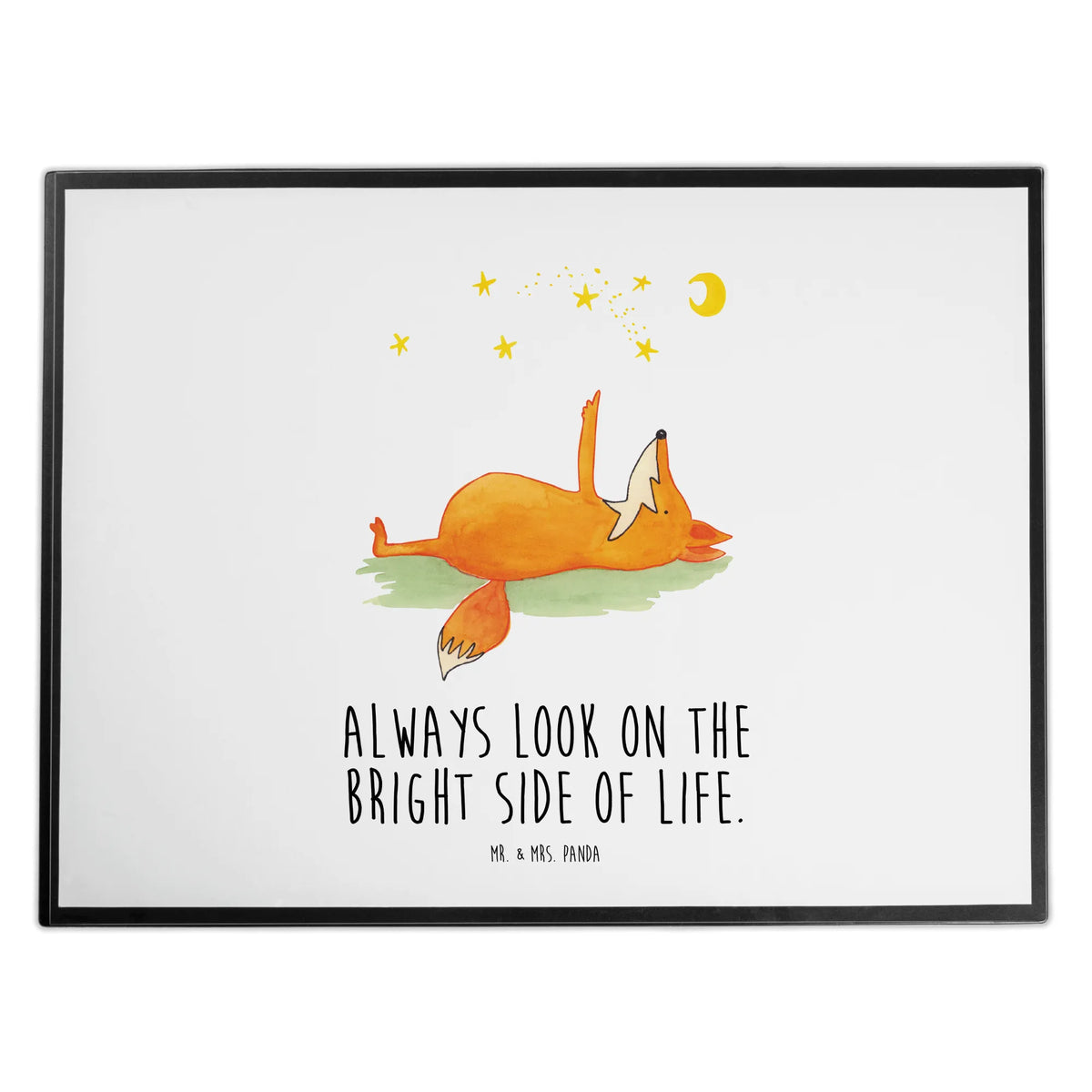 Desk pad Fox Stars office, Desk pad, desk, underlay, girl, children, fox, foxes, forest wildlife, clever as a fox, animal lover, Saying positive, Always Look on the Bright Side of Life, Fox, words of consolation, Romance, Saying beautiful