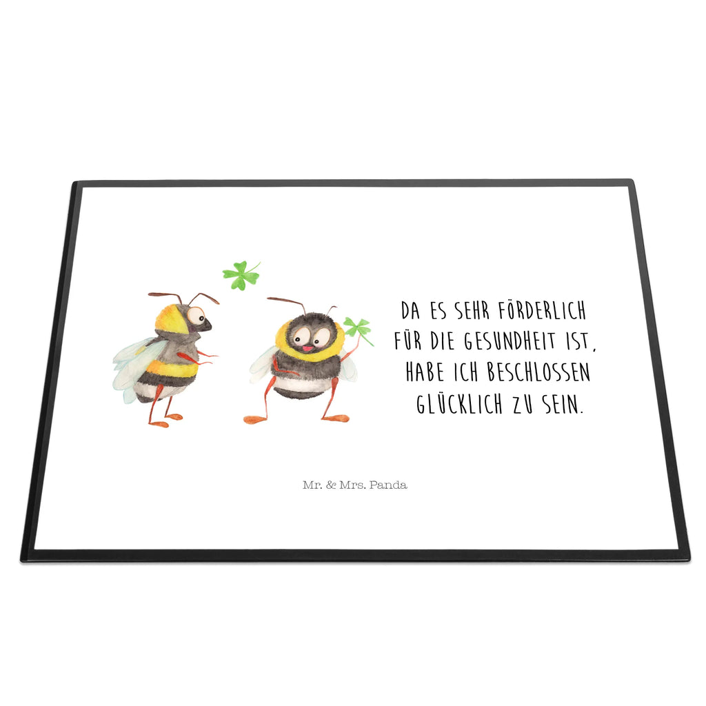 Schreibtischunterlage Hummeln mit Kleeblatt Schreibtischauflage, Schreibtischunterlage Groß, Büroartikel, Schreibwaren, Schreibunterlage, Schreibtisch Unterlagen, Bürobedarf, Tiermotive, Gute Laune, lustige Sprüche, Tiere, Spruch positiv, Spruch fröhlich, Biene, Spruch schön, glücklich sein, Hummel, glücklich werden, Biene Deko