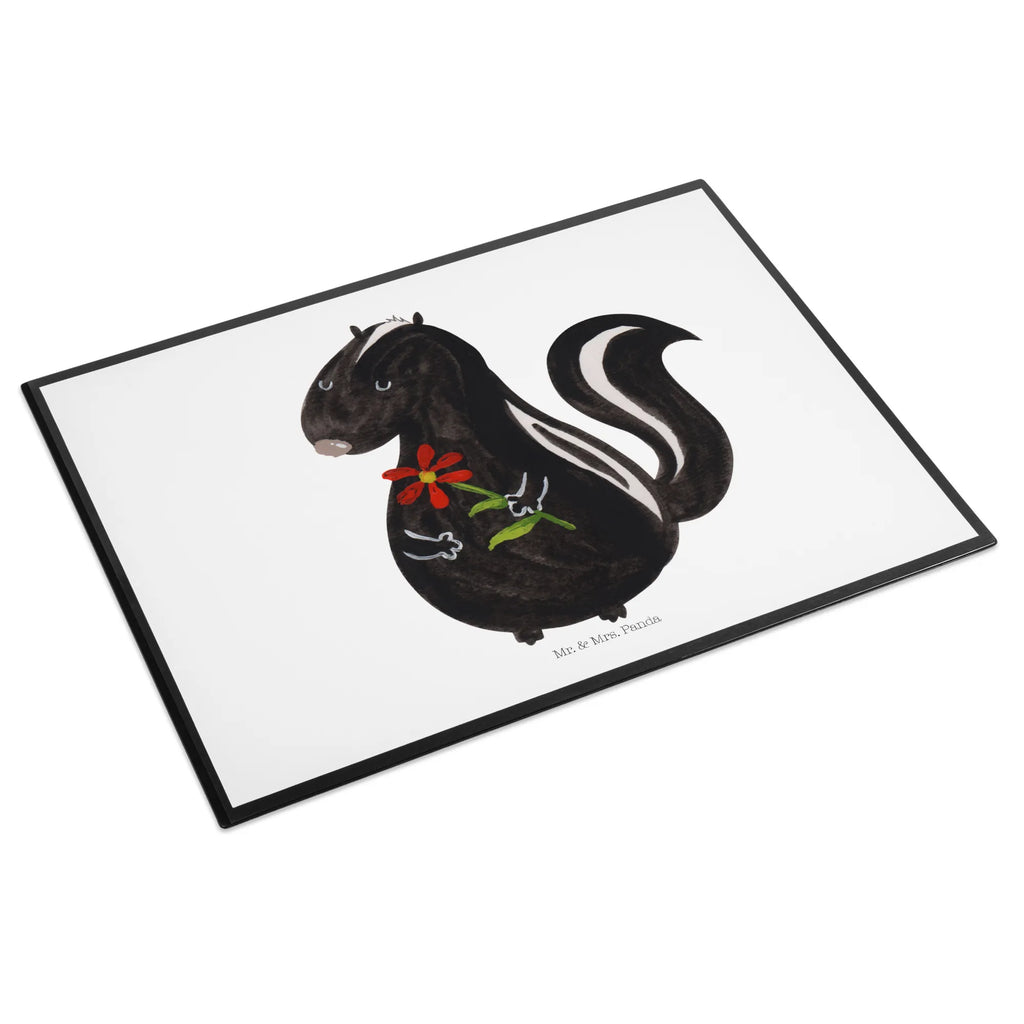 Desk pad skunk flower office, underlay, Desk pad, girl, desk, children, Skunk, dreams, skunk, stinker, daydreamer, dreamy, wild animal, predator, stink