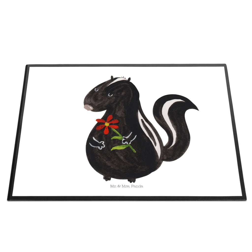 Desk pad skunk flower office, underlay, Desk pad, girl, desk, children, Skunk, dreams, skunk, stinker, daydreamer, dreamy, wild animal, predator, stink