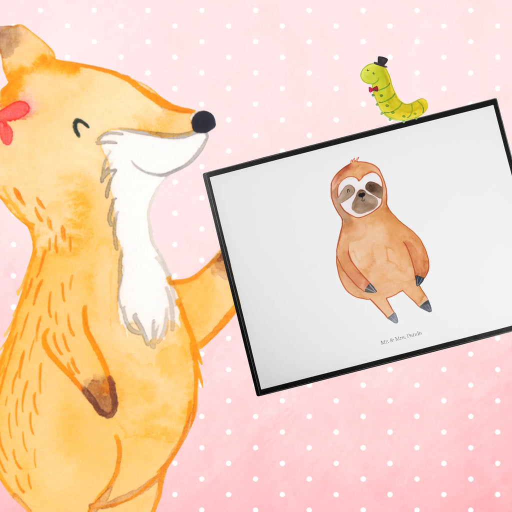 Schreibtischunterlage Faultier Zufrieden Schreibtischunterlage Groß, Schreibtischauflage, Schreibtisch Unterlagen, Schreibwaren, Bürobedarf, Schreibunterlage, Büroartikel, Faultier, Faultier Geschenk, Faultier Deko, relaxen, Pause, Lieblingstier, Faultiere, Ruhe, happy, Zufriedenheit, Frieden, zufrieden, faul, Gelassenheit, Glück, glücklich