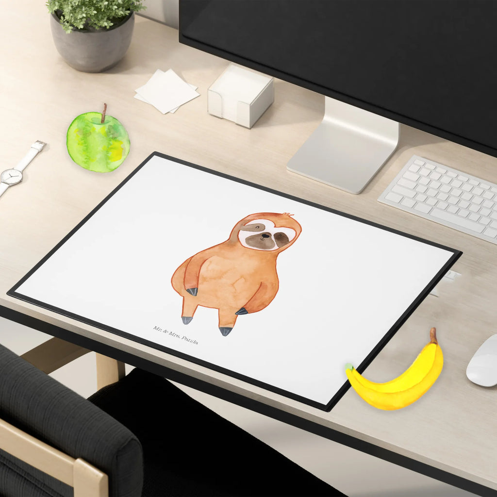 Schreibtischunterlage Faultier Zufrieden Schreibtischunterlage Groß, Schreibtischauflage, Schreibtisch Unterlagen, Schreibwaren, Bürobedarf, Schreibunterlage, Büroartikel, Faultier, Faultier Geschenk, Faultier Deko, relaxen, Pause, Lieblingstier, Faultiere, Ruhe, happy, Zufriedenheit, Frieden, zufrieden, faul, Gelassenheit, Glück, glücklich