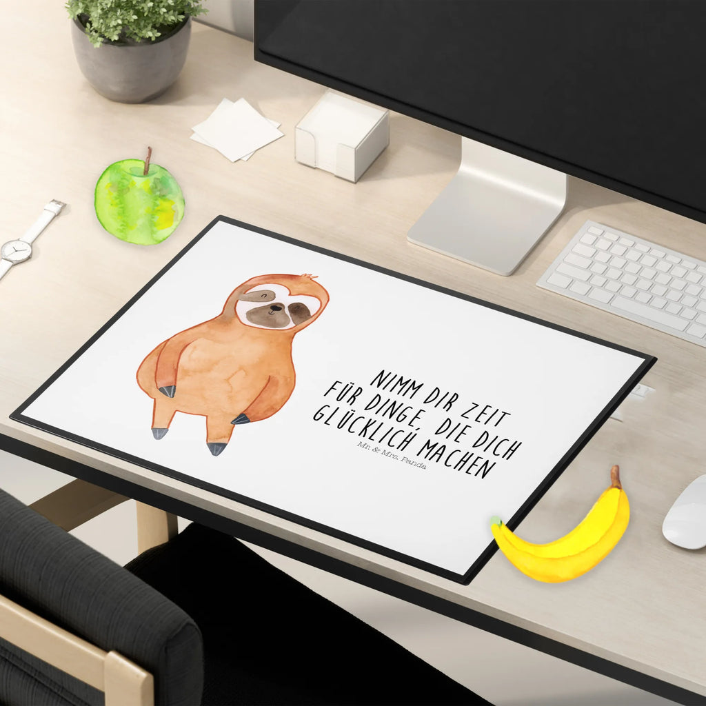 Schreibtischunterlage Faultier Zufrieden Schreibtischunterlage Groß, Schreibtischauflage, Schreibtisch Unterlagen, Schreibwaren, Bürobedarf, Schreibunterlage, Büroartikel, Faultier, Faultier Geschenk, Faultier Deko, relaxen, Pause, Lieblingstier, Faultiere, Ruhe, happy, Zufriedenheit, Frieden, zufrieden, faul, Gelassenheit, Glück, glücklich