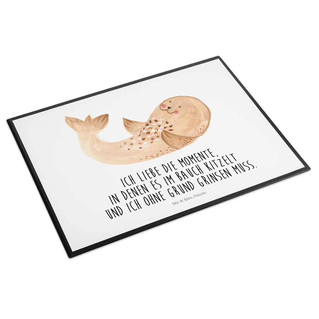 Schreibtischunterlage Robbe Liegen tischpads, schreibauflagen, schreibauflage, tischmatte, Tischunterlage, tischpad, schreibtischauflagen, schreibtischmatte, pultunterlage, tischmatten, Schreibtisch Unterlagen, Schreibtischauflage, Schreibunterlage, schreibtischunterlage, tischauflagen, schreibtischunterlagen, arbeitsmatte, schreibmatte, Schreibtisch Matte, arbeitsunterlage, tischauflage, Tiermotive, Gute Laune, Lustige Sprüche, Tiere, Robbe, Robben, Lachen, Ostsee, Seehund, Meerestier, Nordsee, Freude, Strand