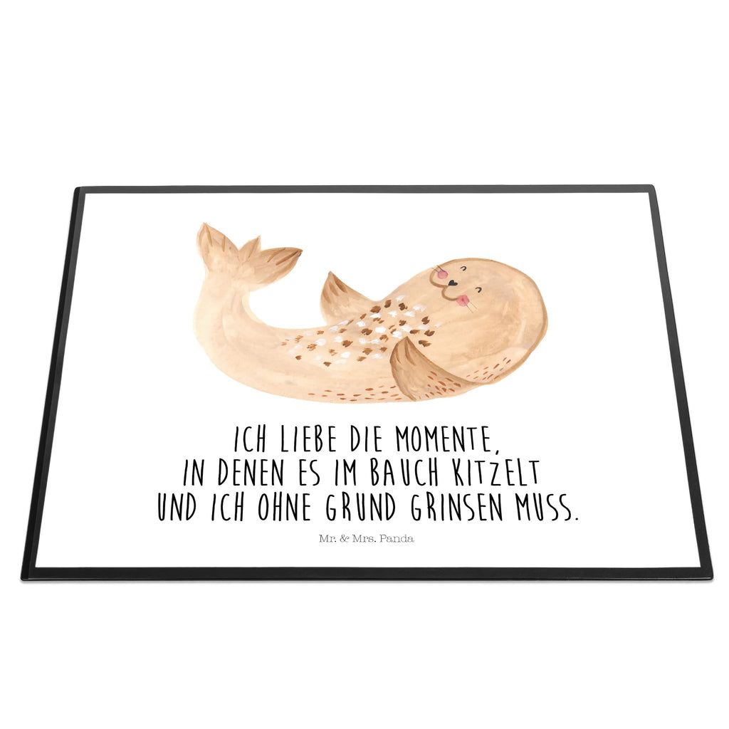 Schreibtischunterlage Robbe Liegen tischpads, schreibauflagen, schreibauflage, tischmatte, Tischunterlage, tischpad, schreibtischauflagen, schreibtischmatte, pultunterlage, tischmatten, Schreibtisch Unterlagen, Schreibtischauflage, Schreibunterlage, schreibtischunterlage, tischauflagen, schreibtischunterlagen, arbeitsmatte, schreibmatte, Schreibtisch Matte, arbeitsunterlage, tischauflage, Tiermotive, Gute Laune, Lustige Sprüche, Tiere, Robbe, Robben, Lachen, Ostsee, Seehund, Meerestier, Nordsee, Freude, Strand