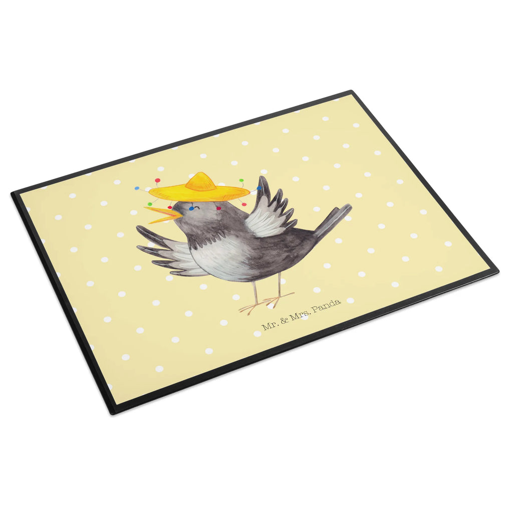 Schreibtischunterlage Rabe mit Sombrero Büroartikel, Schreibwaren, Schreibtisch Unterlagen, Schreibunterlage, Bürobedarf, Schreibtischauflage, Schreibtischunterlage Groß, Tiermotive, Gute Laune, lustige Sprüche, Tiere, Rabe, glücklich sein, Spruch positiv, Glück Spruch, froh, Elster, Vogel, fröhlich sein, Vögel, Motivation