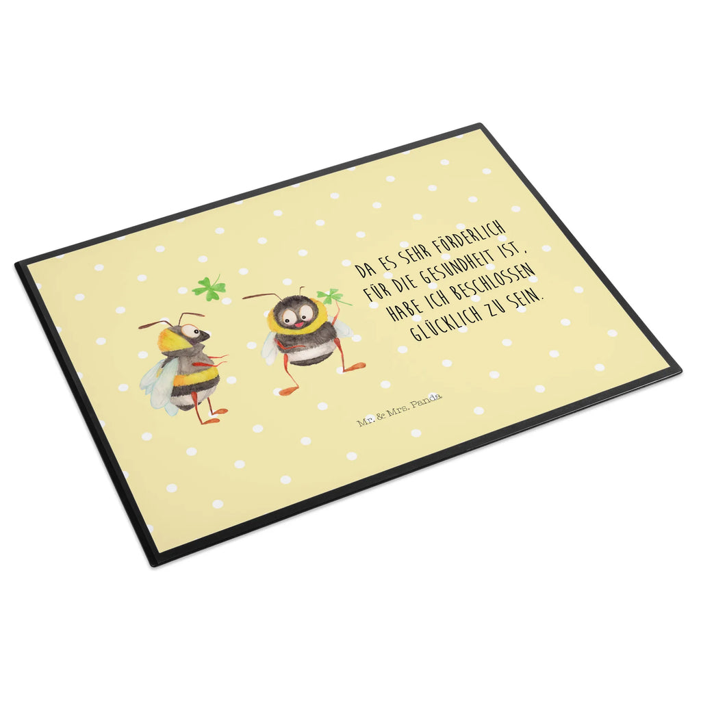 Schreibtischunterlage Hummeln mit Kleeblatt Schreibtischauflage, Schreibtischunterlage Groß, Büroartikel, Schreibwaren, Schreibunterlage, Schreibtisch Unterlagen, Bürobedarf, Tiermotive, Gute Laune, lustige Sprüche, Tiere, Spruch positiv, Spruch fröhlich, Biene, Spruch schön, glücklich sein, Hummel, glücklich werden, Biene Deko