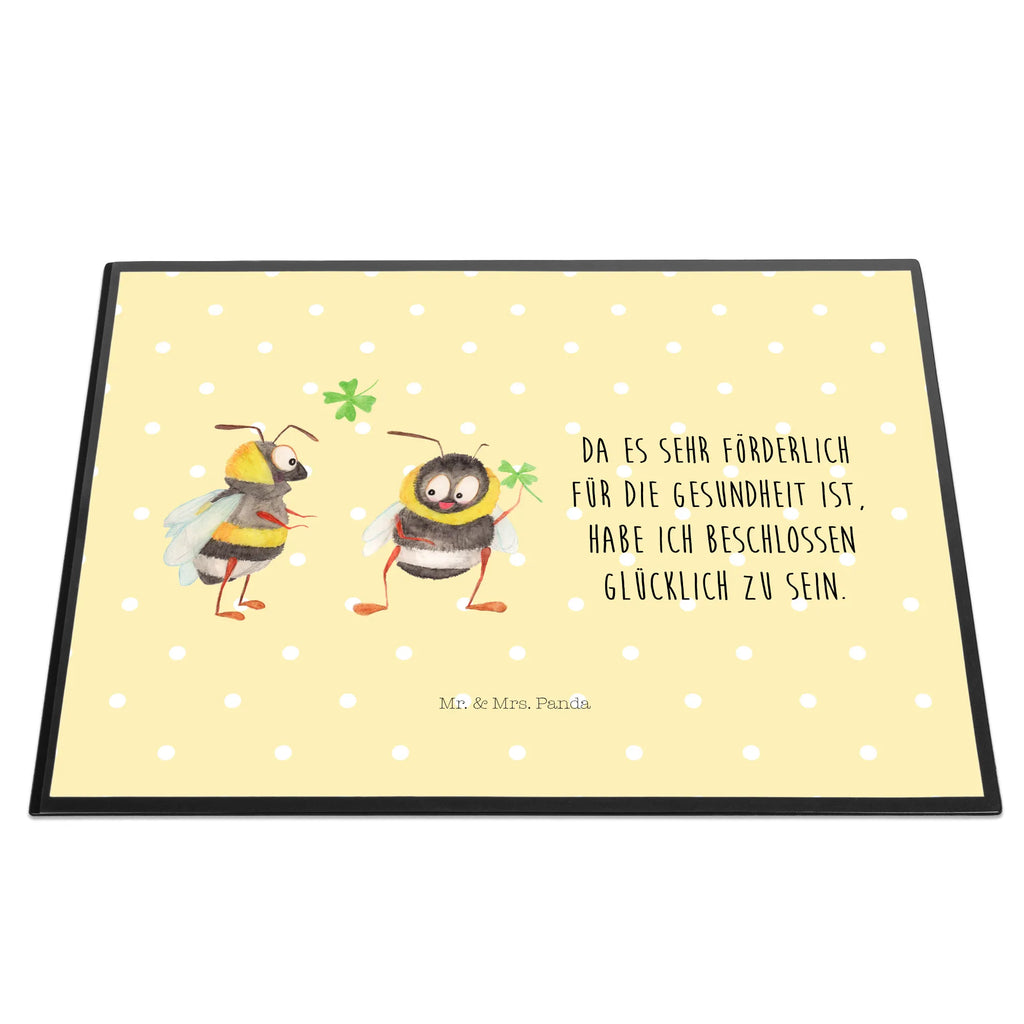 Schreibtischunterlage Hummeln mit Kleeblatt Schreibtischauflage, Schreibtischunterlage Groß, Büroartikel, Schreibwaren, Schreibunterlage, Schreibtisch Unterlagen, Bürobedarf, Tiermotive, Gute Laune, lustige Sprüche, Tiere, Spruch positiv, Spruch fröhlich, Biene, Spruch schön, glücklich sein, Hummel, glücklich werden, Biene Deko