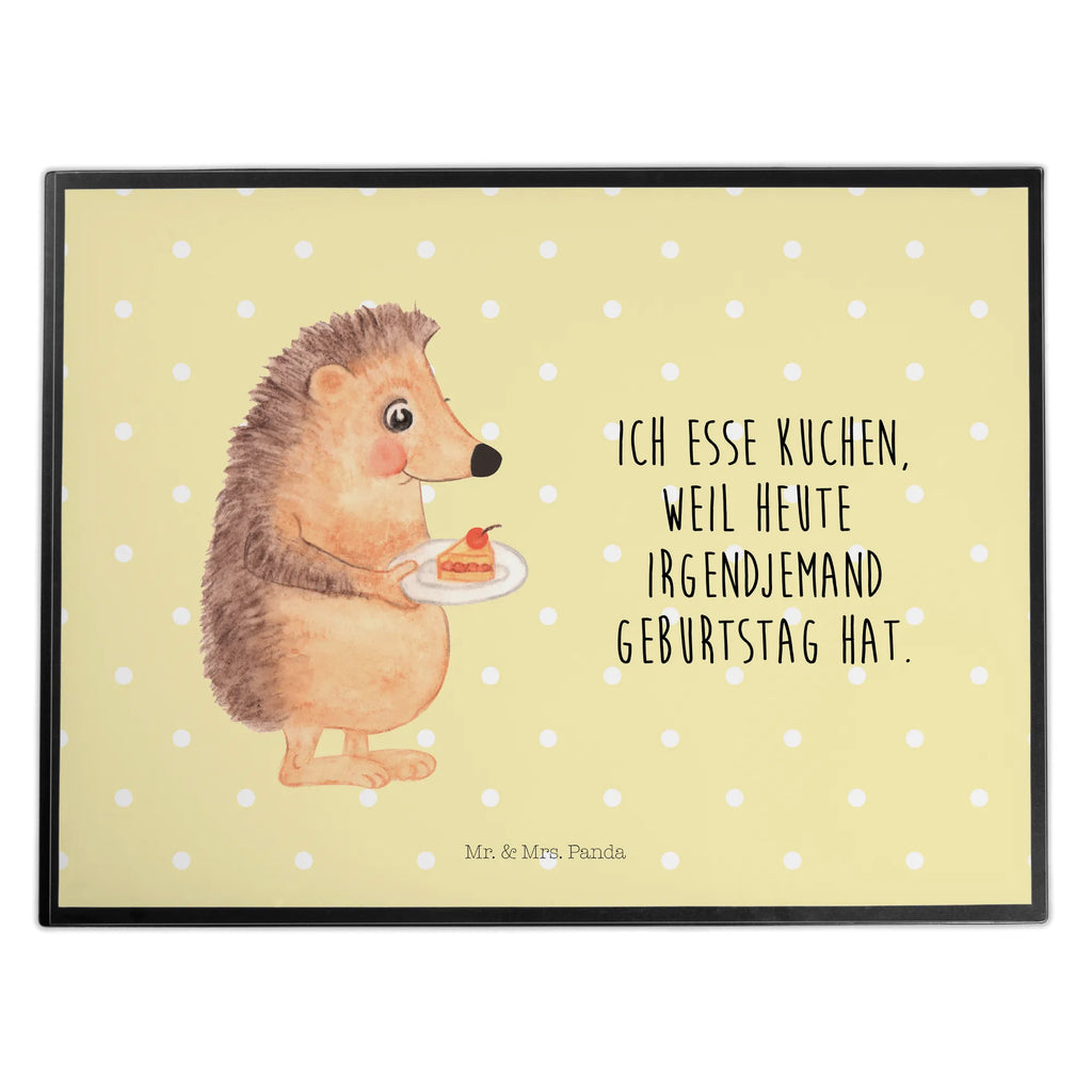 Desk pad Hedgehog piece of cake girl, children, desk, underlay, Desk pad, office, small animals, cute, funny, cute animal motives, hand drawn, small world, funny sayings, good mood, happy, gifts, gift ideas, special gifts, animal lover, card, hedgehog, baking gift, invitation party, cake, birthday cake, bake cake, food saying