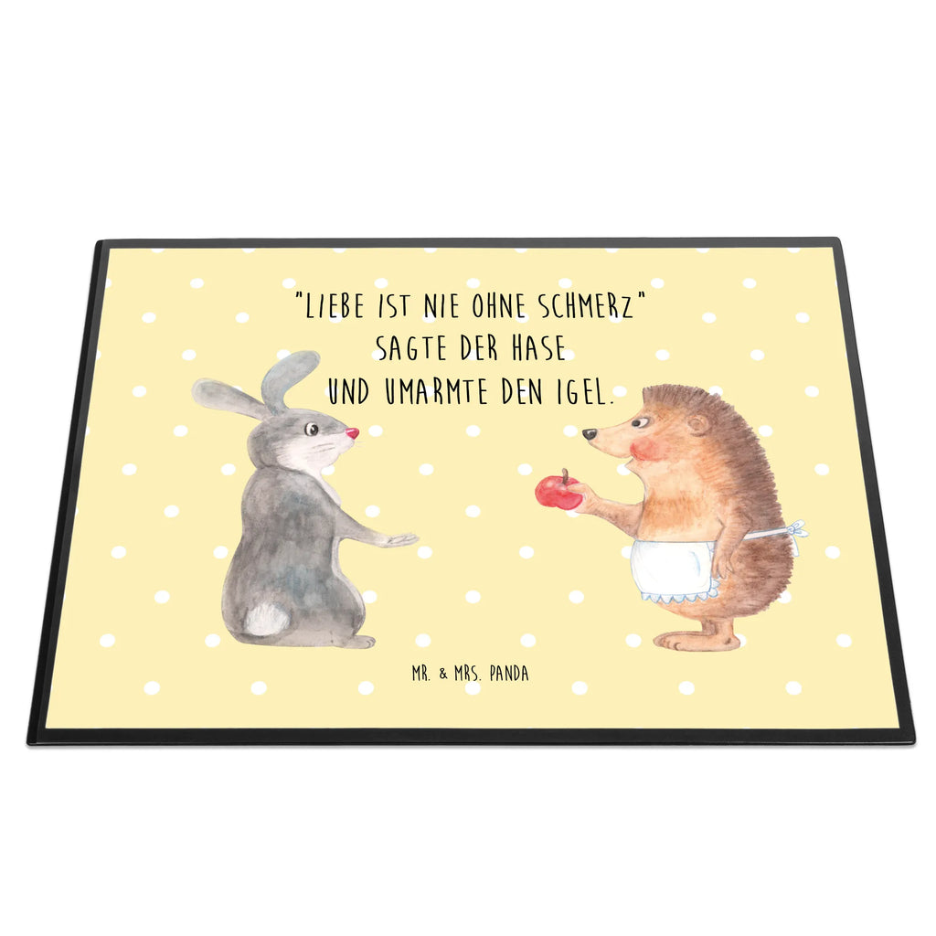 Desk pad Hare Hedgehog Schreibwaren, Bürobedarf, Schreibtisch Unterlagen, Schreibtischunterlage Groß, Schreibtischauflage, Büroartikel, Schreibunterlage, Tiermotive, Gute Laune, lustige Sprüche, Tiere, Liebe Spruch, Trösten, Herzschmerz, Trennungsschmerz, Igel, Spruch romantisch, Hase, Liebeskummer Geschenk, Igel und Hase