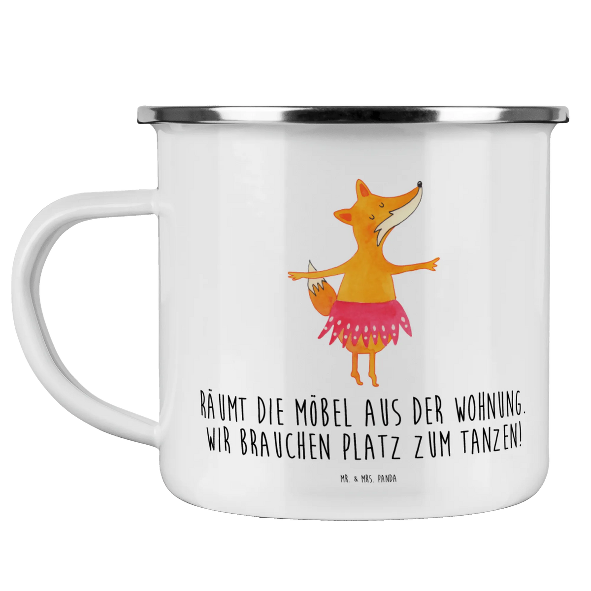 Enamel camping mug Fox ballerina Blechtasse, Reisebecher, outdoortasse, Motivtasse, Campingtasse, Tasse Emaille, Teetasse, metallbecher, Pott, Teebecher, Outdoor Tasse, Haferl, Outdoor Becher, reisetasse, becher emaille, wanderbecher, Emaille Becher, Kaffeepott, blechbecher, Emaille Tasse, emaillebecher, Campingbecher, wandertasse, Emailletasse, Fuchs, Tänzerin, Tanzen, Füchsin, Geburtstag, Fuchs Spruch, Ballett, Party, Einladung, Füchse, Ballerina