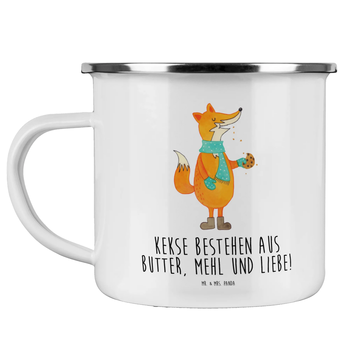 Camping Emaille Tasse Fuchs Keks Motivtasse, Kaffeepott, wandertasse, wanderbecher, reisetasse, Teebecher, Pott, outdoortasse, Emailletasse, Outdoor Becher, blechbecher, Campingtasse, emaillebecher, Tasse Emaille, Emaille Tasse, Haferl, Outdoor Tasse, Campingbecher, Blechtasse, Reisebecher, becher emaille, metallbecher, Teetasse, Emaille Becher, Fuchs, Plätzchen, Backen Spruch, Füchse, Kekse, Liebe, Winter, Weihnachtszeit, Küche Deko