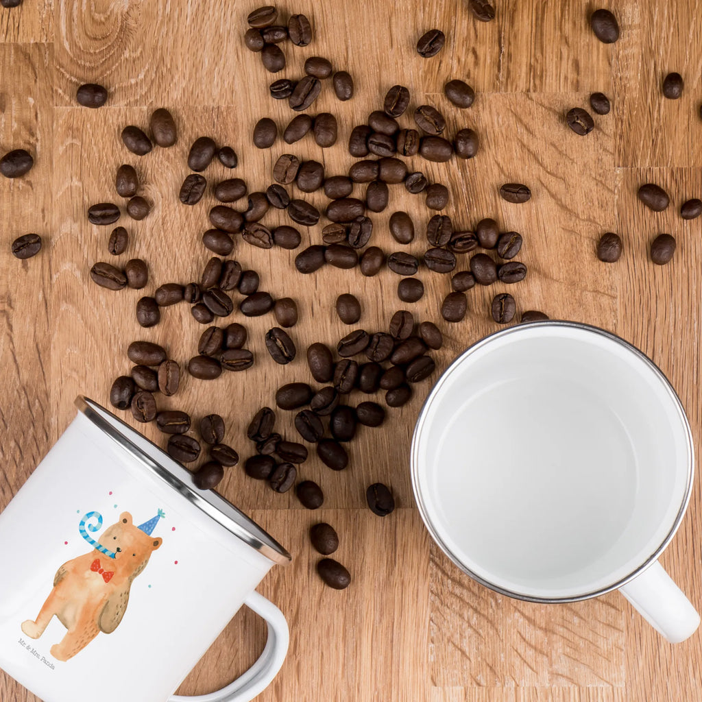 Enamel camping mug bear Birthday wandertasse, Tasse, metallbecher, Emaille Tasse, Reisebecher, Trinkbecher, wanderbecher, blechbecher, Metalltasse, emaillebecher, Teebecher, Blechtasse, Becher, Campingtasse, Campingbecher, Emaille Becher, Tasse Emaille, Teetasse, Kaffeebecher, Pott, Emailletasse, reisetasse, Kaffeetasse, becher emaille, Teddy, Bär, Teddybär, Happy Birthday, Glückwunsch, Geburtstag, Alles Gute