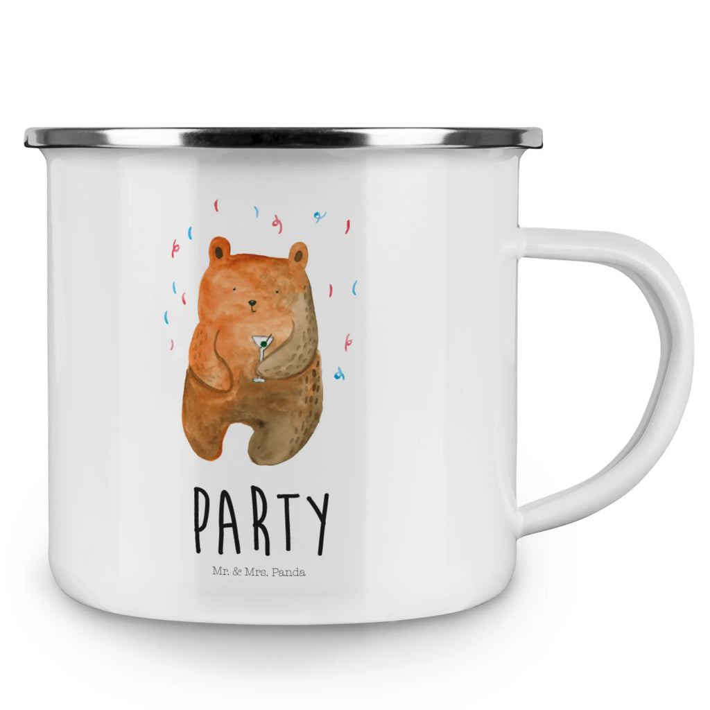 Kempingowy kubek emaliowany Niedźwiedź Impreza Niedźwiedź, Miś, Pluszowy miś