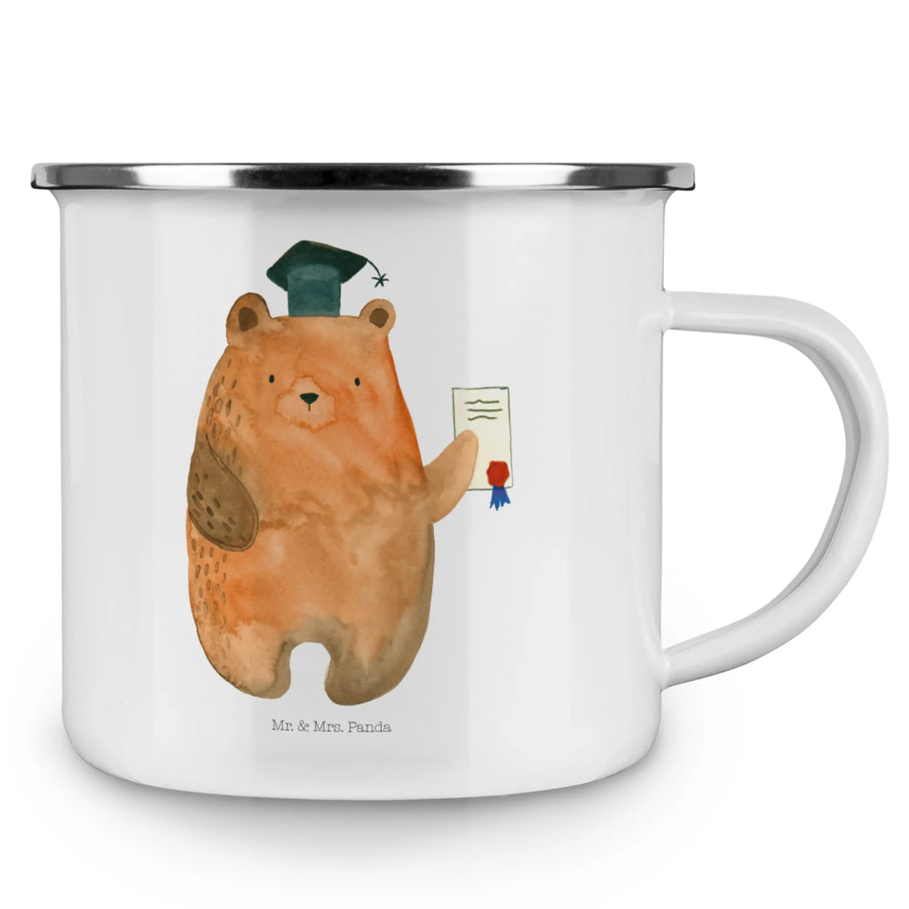 Enamel camping mug bear Test enamel mug, hiking mug, travel mug, camp coffee mug, lightweight camping mug, tin coffee cup, enamel camping cup, camping mug, adventure mug, bushcraft mug, backpacking mug, campfire mug, metal camping mug, camper mug, metal cup, stainless steel drinking cup, steel mug for camping, enamel drinking mug, outdoor cup, camping metal cup, bear, teddy, teddy bear, cuddly toy, diploma, certificate, degree, examinations, Abitur, examination passed