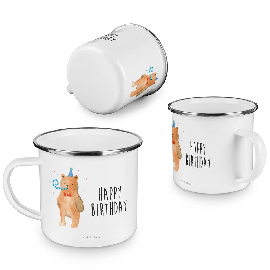 Enamel camping mug bear Birthday wandertasse, Tasse, metallbecher, Emaille Tasse, Reisebecher, Trinkbecher, wanderbecher, blechbecher, Metalltasse, emaillebecher, Teebecher, Blechtasse, Becher, Campingtasse, Campingbecher, Emaille Becher, Tasse Emaille, Teetasse, Kaffeebecher, Pott, Emailletasse, reisetasse, Kaffeetasse, becher emaille, Teddy, Bär, Teddybär, Happy Birthday, Glückwunsch, Geburtstag, Alles Gute