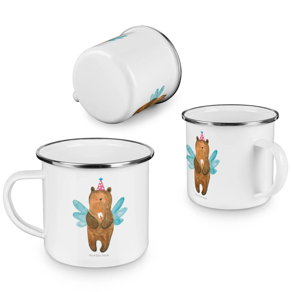 Enamel camping mug bear tooth fairy outdoor cup, lightweight camping mug, adventure mug, backpacking mug, hiking mug, enamel mug, tin coffee cup, enamel drinking mug, stainless steel drinking cup, camp coffee mug, travel mug, campfire mug, steel mug for camping, metal camping mug, metal cup, camping mug, enamel camping cup, bushcraft mug, camping metal cup, camper mug, bear, teddy, teddy bear, cuddly toy, Tooth fairy, first tooth, fairy, milk tooth