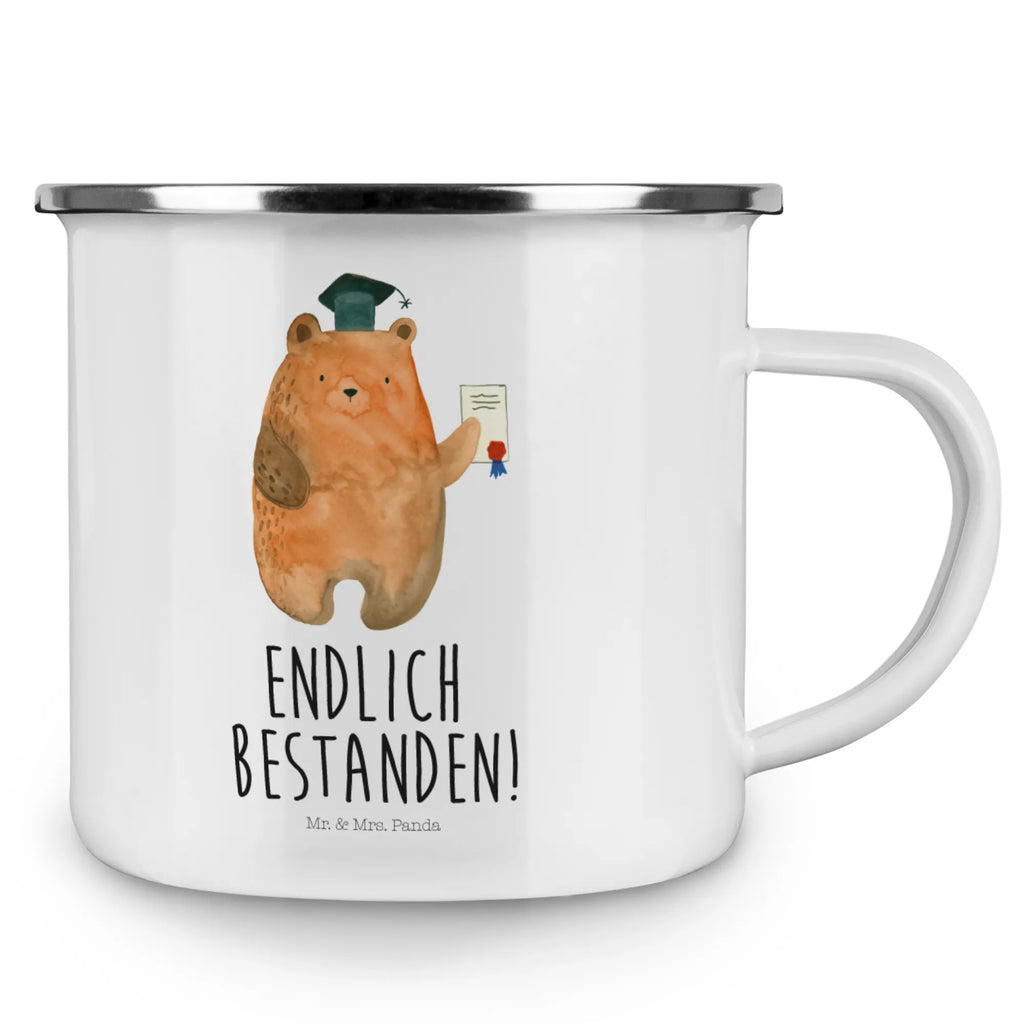Enamel camping mug bear Test enamel mug, hiking mug, travel mug, camp coffee mug, lightweight camping mug, tin coffee cup, enamel camping cup, camping mug, adventure mug, bushcraft mug, backpacking mug, campfire mug, metal camping mug, camper mug, metal cup, stainless steel drinking cup, steel mug for camping, enamel drinking mug, outdoor cup, camping metal cup, bear, teddy, teddy bear, cuddly toy, diploma, certificate, degree, examinations, Abitur, examination passed