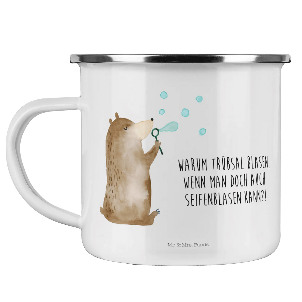 Enamel camping mug bear soap bubbles emaillebecher, Tasse Emaille, Becher, Pott, Tasse, Kaffeebecher, wanderbecher, metallbecher, wandertasse, Campingbecher, Blechtasse, Emaille Tasse, blechbecher, reisetasse, Emaille Becher, Emailletasse, Teetasse, Reisebecher, Campingtasse, Trinkbecher, Metalltasse, becher emaille, Teebecher, Kaffeetasse, Teddy, Bär, Teddybär, Seifenblasen Bär Lustig Sein Glücklich Traurig Happy