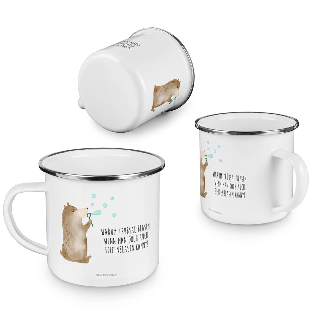 Enamel camping mug bear soap bubbles emaillebecher, Tasse Emaille, Becher, Pott, Tasse, Kaffeebecher, wanderbecher, metallbecher, wandertasse, Campingbecher, Blechtasse, Emaille Tasse, blechbecher, reisetasse, Emaille Becher, Emailletasse, Teetasse, Reisebecher, Campingtasse, Trinkbecher, Metalltasse, becher emaille, Teebecher, Kaffeetasse, Teddy, Bär, Teddybär, Seifenblasen Bär Lustig Sein Glücklich Traurig Happy