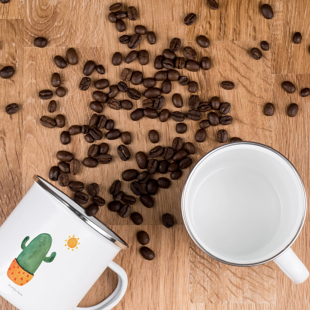 Kempingowy kubek emaliowany Kaktus Słońce Kaktus, Kaktusy