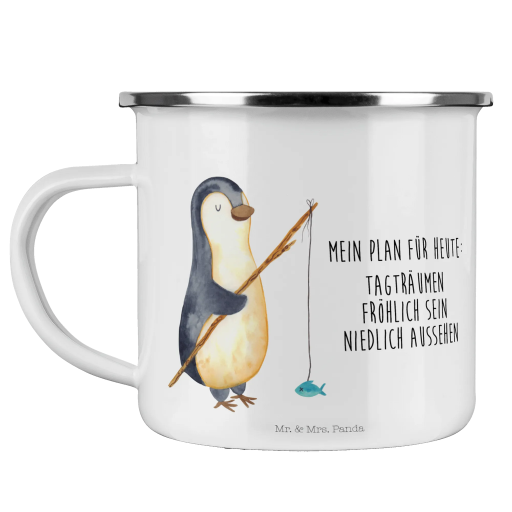 Enamel camping mug Penguin angler metal camping mug, tin coffee cup, campfire mug, travel mug, adventure mug, hiking mug, metal cup, enamel camping cup, outdoor cup, backpacking mug, camping mug, stainless steel drinking cup, bushcraft mug, lightweight camping mug, camp coffee mug, camping metal cup, steel mug for camping, camper mug, enamel mug, enamel drinking mug, Penguin, North Pole, Winter, Penguins, gift idea, hobby, gift, fishing, penguins, daily schedule, vacation, daydreams, plan, new start, friends, planner, weekend, motivation, penguin, angler