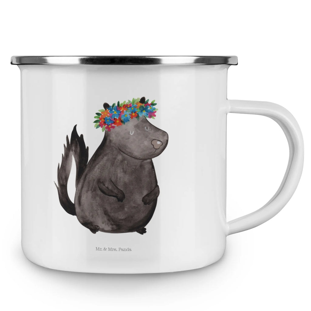 Enamel camping mug skunk Girl metallbecher, wandertasse, Metalltasse, Teebecher, emaillebecher, Becher, Emailletasse, Tasse, Campingbecher, Blechtasse, Pott, Tasse Emaille, wanderbecher, Reisebecher, blechbecher, Emaille Tasse, reisetasse, Emaille Becher, Kaffeebecher, Campingtasse, Kaffeetasse, Teetasse, becher emaille, Trinkbecher, Stinktier, Skunk, Wildtier, Yoga, Raubtier, Stinker, Namaste, Stinki