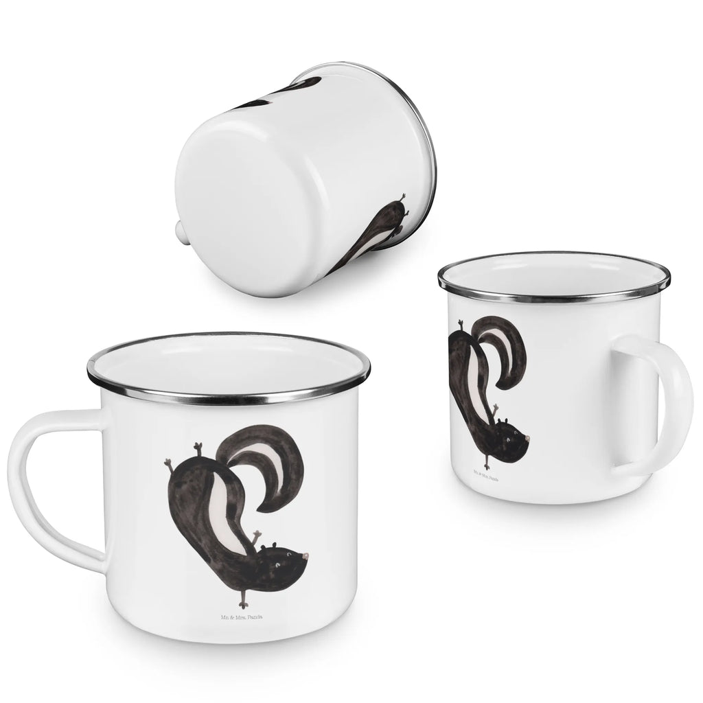 Enamel camping mug skunk handstand adventure mug, travel mug, metal camping mug, camp coffee mug, metal cup, backpacking mug, tin coffee cup, enamel camping cup, camping metal cup, enamel mug, lightweight camping mug, campfire mug, bushcraft mug, stainless steel drinking cup, camper mug, steel mug for camping, enamel drinking mug, camping mug, hiking mug, outdoor cup, Skunk, playground, predator, playful, child, skunk, wild animal, stink