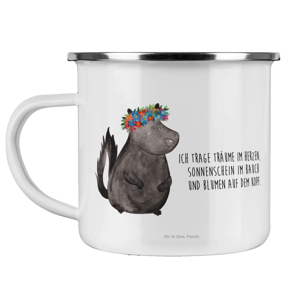Enamel camping mug skunk Girl metallbecher, wandertasse, Metalltasse, Teebecher, emaillebecher, Becher, Emailletasse, Tasse, Campingbecher, Blechtasse, Pott, Tasse Emaille, wanderbecher, Reisebecher, blechbecher, Emaille Tasse, reisetasse, Emaille Becher, Kaffeebecher, Campingtasse, Kaffeetasse, Teetasse, becher emaille, Trinkbecher, Stinktier, Skunk, Wildtier, Yoga, Raubtier, Stinker, Namaste, Stinki