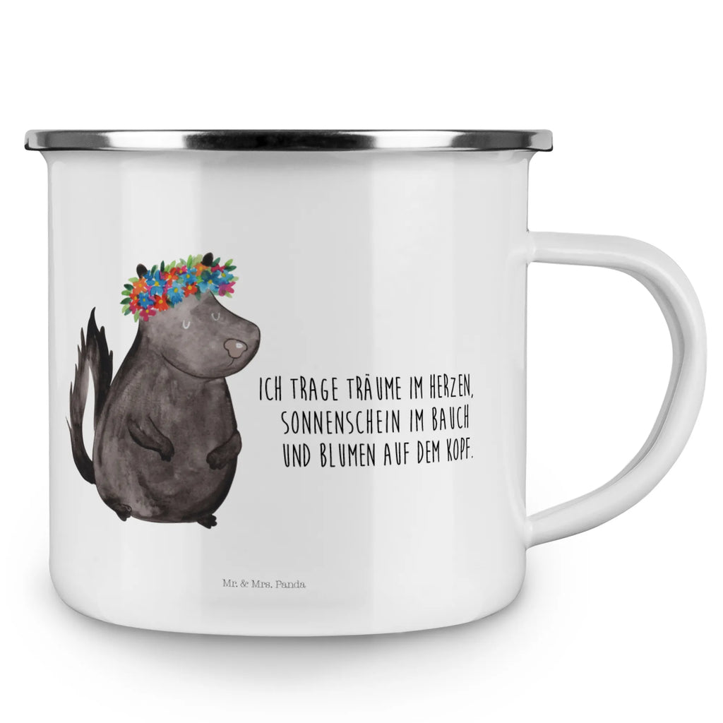 Enamel camping mug skunk Girl metallbecher, wandertasse, Metalltasse, Teebecher, emaillebecher, Becher, Emailletasse, Tasse, Campingbecher, Blechtasse, Pott, Tasse Emaille, wanderbecher, Reisebecher, blechbecher, Emaille Tasse, reisetasse, Emaille Becher, Kaffeebecher, Campingtasse, Kaffeetasse, Teetasse, becher emaille, Trinkbecher, Stinktier, Skunk, Wildtier, Yoga, Raubtier, Stinker, Namaste, Stinki