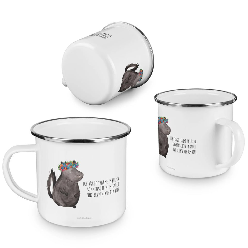 Enamel camping mug skunk Girl metallbecher, wandertasse, Metalltasse, Teebecher, emaillebecher, Becher, Emailletasse, Tasse, Campingbecher, Blechtasse, Pott, Tasse Emaille, wanderbecher, Reisebecher, blechbecher, Emaille Tasse, reisetasse, Emaille Becher, Kaffeebecher, Campingtasse, Kaffeetasse, Teetasse, becher emaille, Trinkbecher, Stinktier, Skunk, Wildtier, Yoga, Raubtier, Stinker, Namaste, Stinki