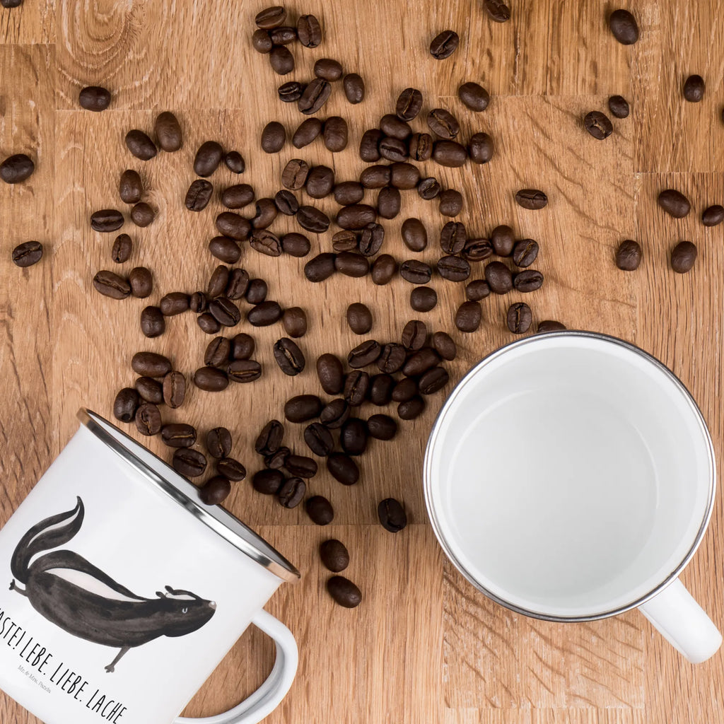 Enamel camping mug skunk yoga Emailletasse, Emaille Becher, wanderbecher, Campingtasse, blechbecher, becher emaille, Kaffeebecher, Emaille Tasse, Teetasse, Tasse Emaille, Becher, Kaffeetasse, Campingbecher, Pott, metallbecher, Blechtasse, Metalltasse, wandertasse, reisetasse, Tasse, Trinkbecher, emaillebecher, Teebecher, Reisebecher, Stinktier, Skunk, Lebe, Liebe, Stinker, Yoga, Wildtier, Stinki, Namaste, Raubtier, Lache