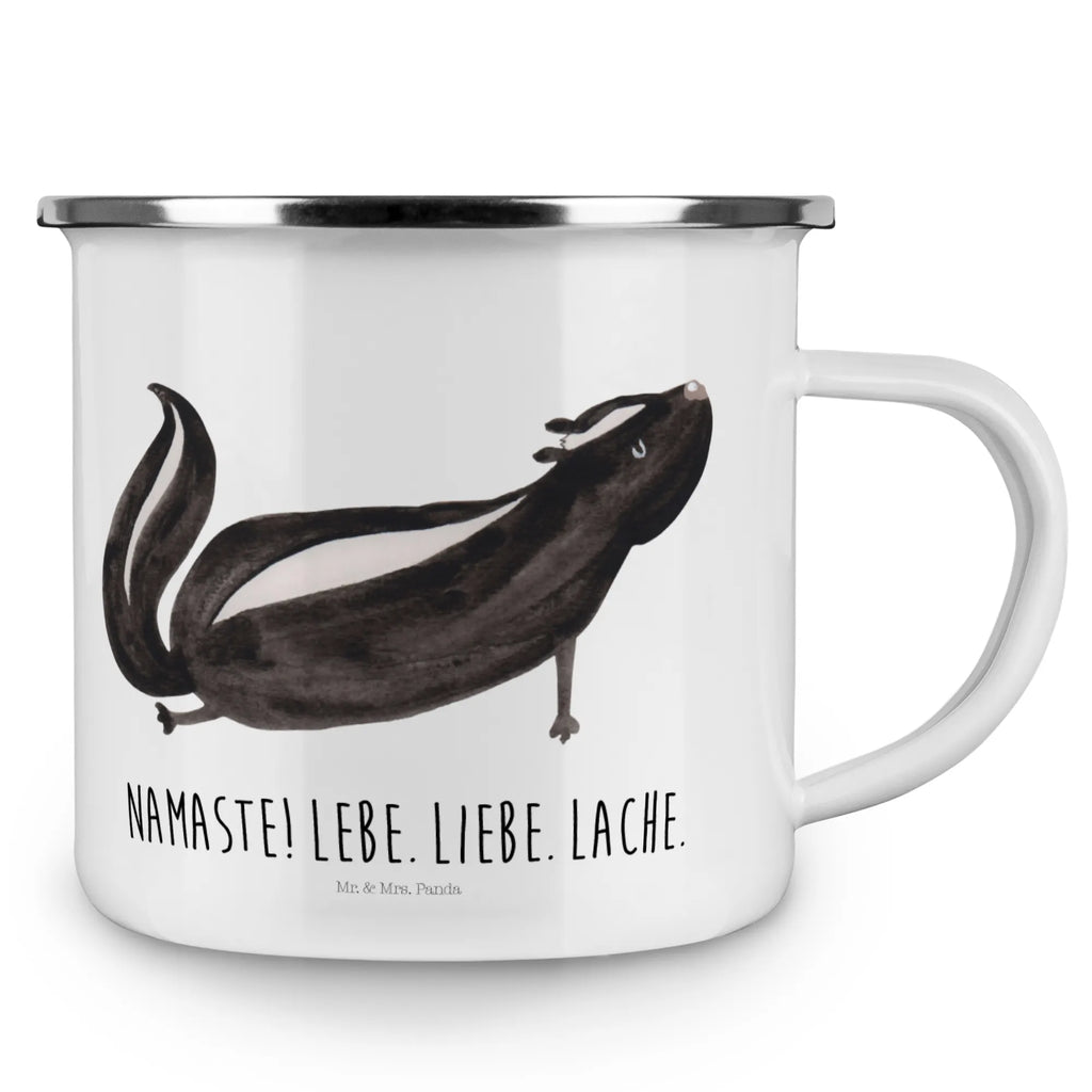Enamel camping mug skunk yoga Emailletasse, Emaille Becher, wanderbecher, Campingtasse, blechbecher, becher emaille, Kaffeebecher, Emaille Tasse, Teetasse, Tasse Emaille, Becher, Kaffeetasse, Campingbecher, Pott, metallbecher, Blechtasse, Metalltasse, wandertasse, reisetasse, Tasse, Trinkbecher, emaillebecher, Teebecher, Reisebecher, Stinktier, Skunk, Lebe, Liebe, Stinker, Yoga, Wildtier, Stinki, Namaste, Raubtier, Lache