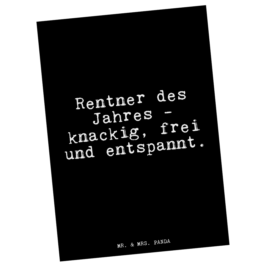 Postcard Rentner des Jahres -... gift card, card, paper, Postcard, letter, invitation card, postcards, invitation, gift, saying, sayings, funny, wisdom, quotes, Glizzer Spell Proverbs Wisdom Quotes Funny Wisdom Words