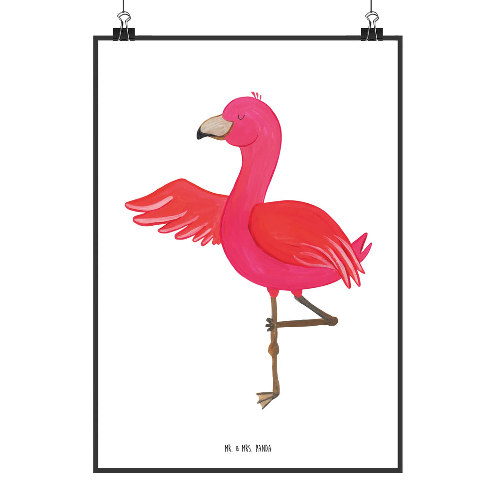 Poster flamingo yoga wanddeko, Bild für Wand, drucke, grafikposter, Wanddekoration, Wandposter, Designposter, Wandschmuck, Mr. & Mrs. Panda Poster, Posterdruck, kunstposter, Wanddeko Bild, kunst für die wand, Deko Bild, Wandbild, wandkunst, wanddruck, Bild, kunstdruck poster, Plakat, Poster, Kunstdruck, Flamingo, Yoga, Ärger, Namaste, Achtsamkeit, Tiefenentspannung, Aufregen, Entspannung, Yoga-Übung, Vogel