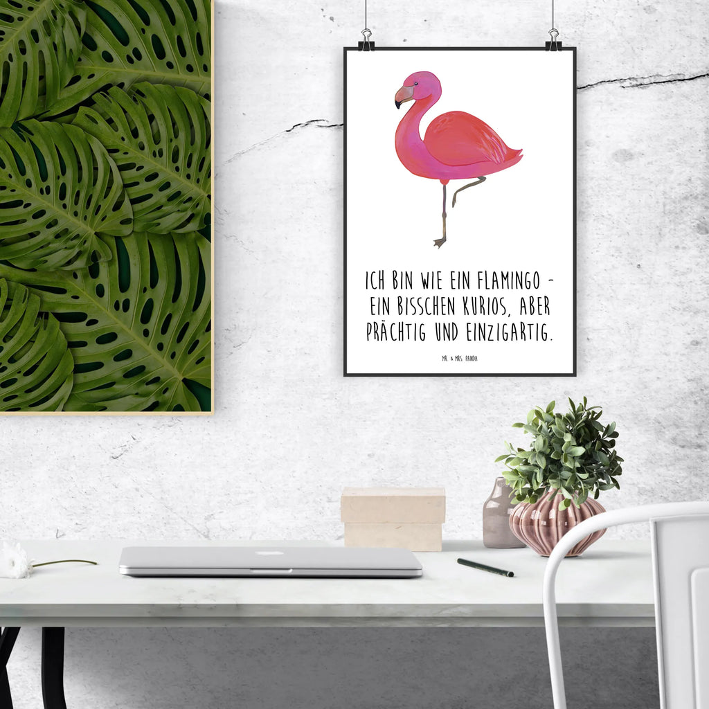 Poster flamingo Classic Wanddekoration, Mr. & Mrs. Panda Poster, Handgemaltes Poster, Poster, Wandposter, Küchenposter, Posterdruck, Bild, Kunstdruck, Designposter, Wanddeko, Raumdekoration, Kinderposter, Wanddeko Bild, Flamingo, Freundinnen, Einzigartig, Freundin, Außenseiter, Tochter, Selbstliebe, ich, Sohn, Stolz, Spruch, Geschwister, für mich