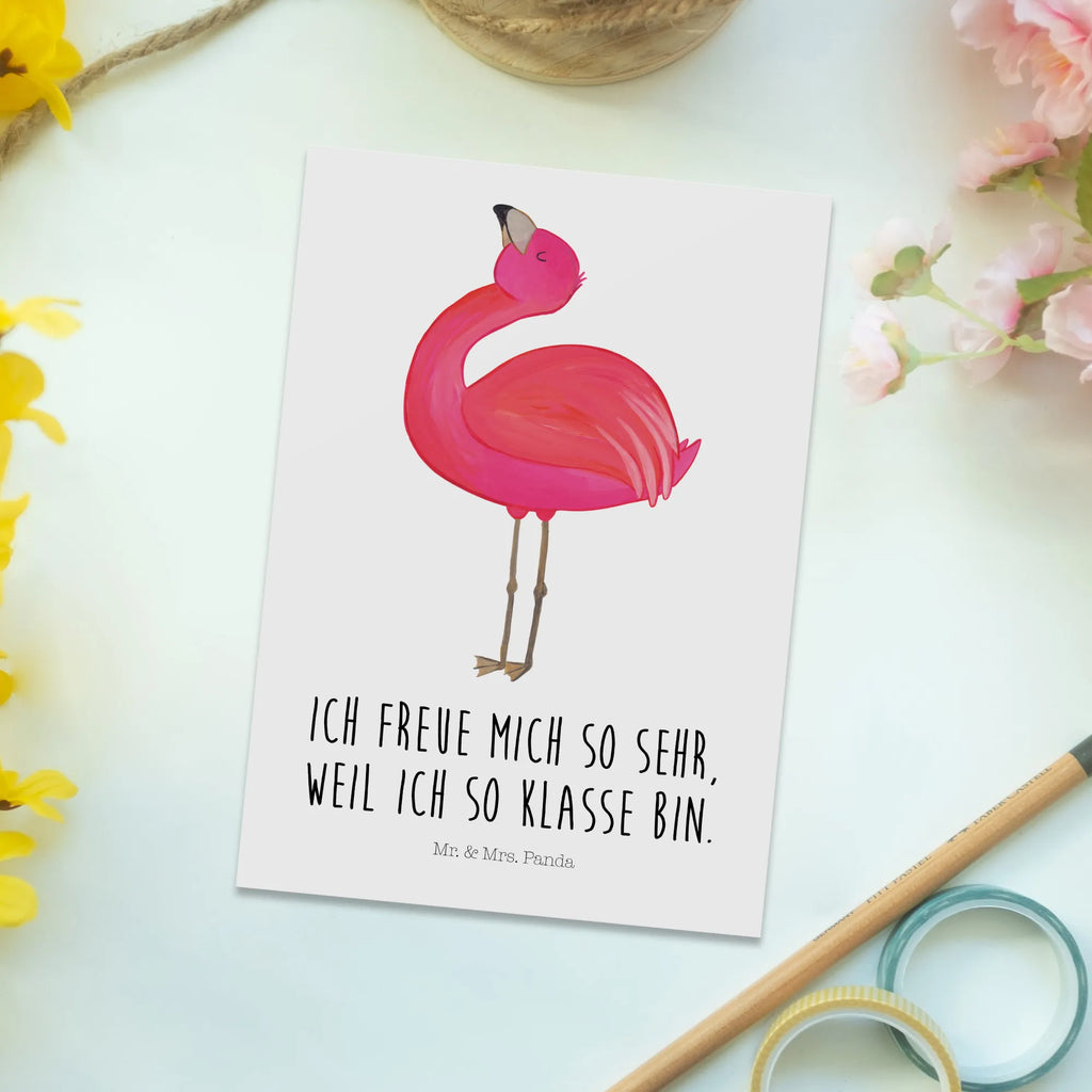 Pocztówka Flamingo Duma Geschenkkarte, Einladung, Ansichtskarte, Karte, Einladungskarte, Grußkarte, Ansichtskarten, Dankeskarte, Geburtstagskarte, Postkarte, Einladungskarten Geburtstag, Einladung Geburtstag, Flamingo, Freude, Selbstliebe, beste Freundin, Tochter, stolz, Freundin, Selbstakzeptanz, Mama, Schwester