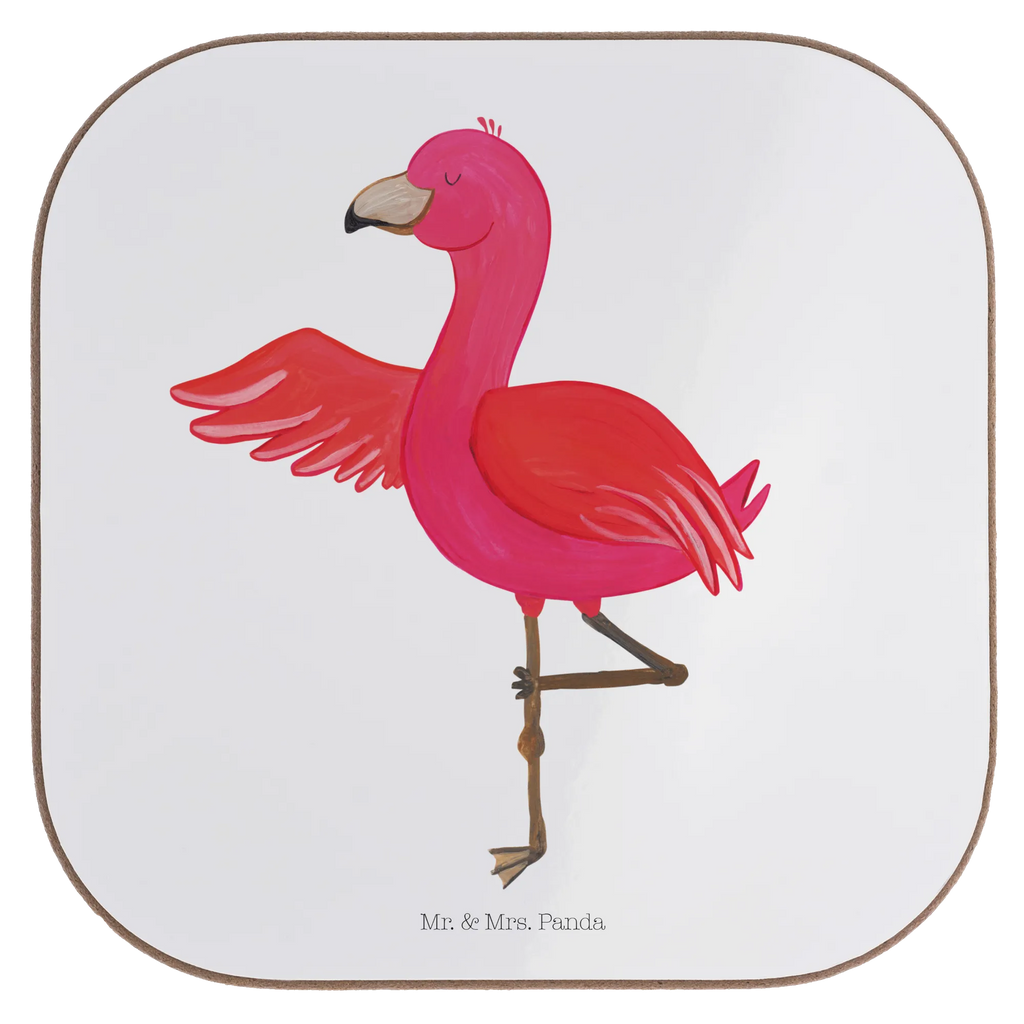 Square coaster flamingo yoga Korkuntersetzer, Glasuntersetzer, Untersetzer, Tassen Untersetzer, Untersetzer Gläser, Bierdeckel, Getränkeuntersetzer, Untersetzer Design, Untersetzer aus Holz, Holzuntersetzer, Untersetzer Holz, Untersetzer für Gläser, Flamingo, Namaste, Vogel, Aufregen, Tiefenentspannung, Achtsamkeit, Entspannung, Ärger, Yoga, Yoga-Übung
