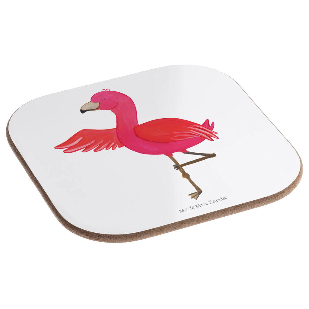 Square coaster flamingo yoga Korkuntersetzer, Glasuntersetzer, Untersetzer, Tassen Untersetzer, Untersetzer Gläser, Bierdeckel, Getränkeuntersetzer, Untersetzer Design, Untersetzer aus Holz, Holzuntersetzer, Untersetzer Holz, Untersetzer für Gläser, Flamingo, Namaste, Vogel, Aufregen, Tiefenentspannung, Achtsamkeit, Entspannung, Ärger, Yoga, Yoga-Übung