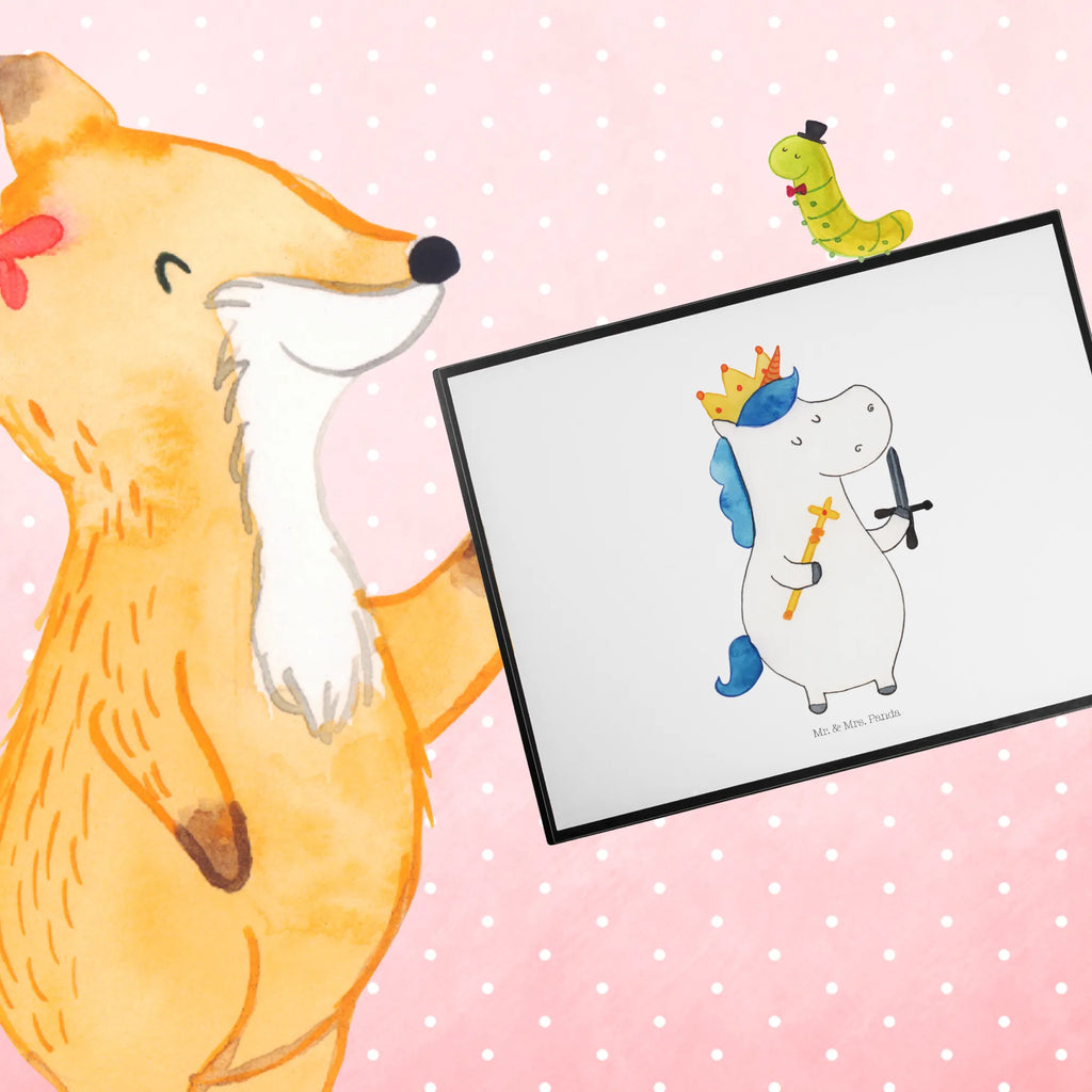 Desk pad unicorn king with sword Desk pad, desk, children, underlay, office, girl, unicorn, unicorns, President, Prosecco, Unicorn, King, Emperor, Princess, sword, Chancellor, present boy, Ruler, gift boyfriend, Crown