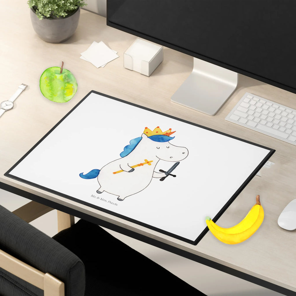 Desk pad unicorn king with sword Desk pad, desk, children, underlay, office, girl, unicorn, unicorns, President, Prosecco, Unicorn, King, Emperor, Princess, sword, Chancellor, present boy, Ruler, gift boyfriend, Crown