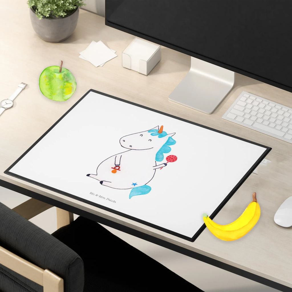 Podkładka na biurko jednorożec Dziecko Bürobedarf, Schreibwaren, Schreibtischauflage, Schreibtischunterlage Groß, Schreibunterlage, Schreibtisch Unterlagen, Büroartikel, Einhorn, Einhörner, Einhorn Deko, Unicorn, Party, Geburtstag, Mutter, Babyglück, Schnuller, Eltern, Geburt, erstes Kind, Nachwuchs, Kind, Baby