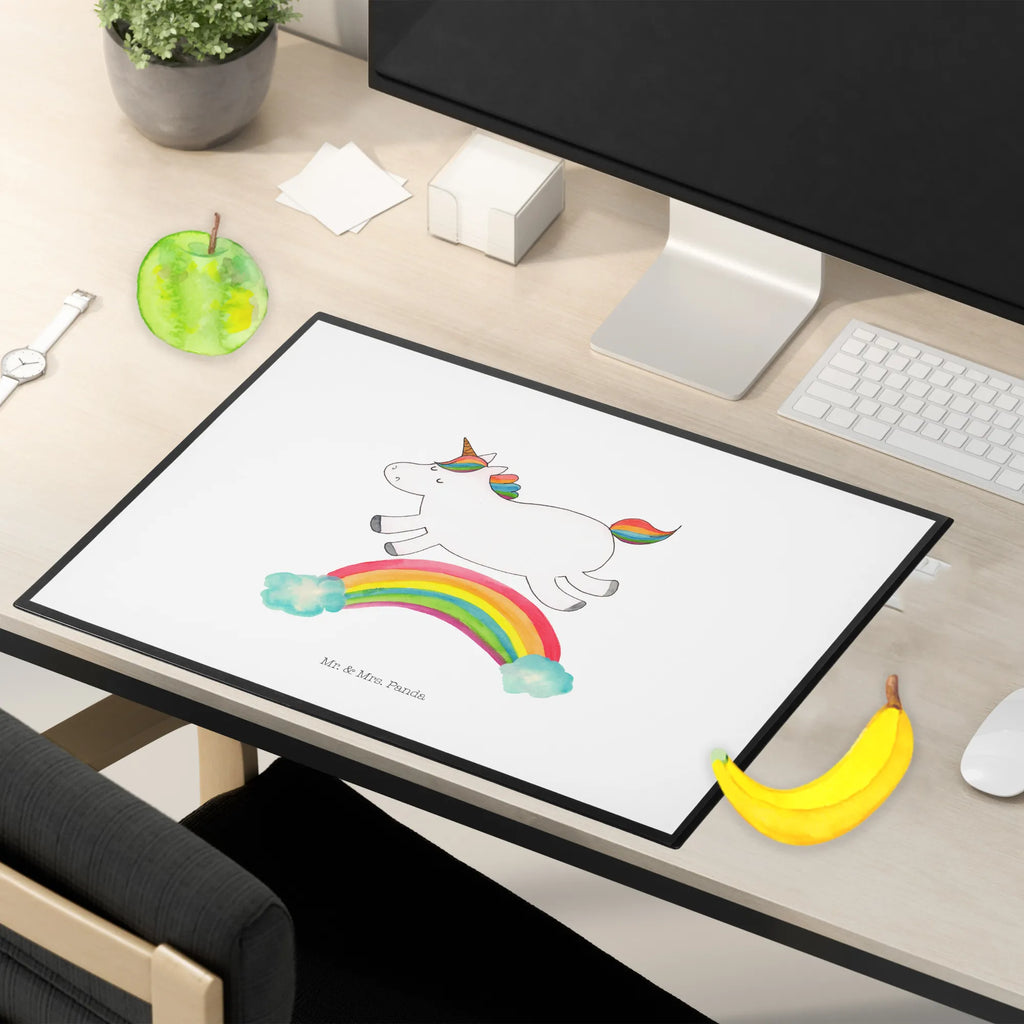Desk pad unicorn rainbow girl, children, desk, underlay, office, Desk pad, unicorn, unicorns, expressway, unicorn car, glitter, gift, unicorn love, unicornpower, birthday present, rainbow, unicorn highway, Unicorn