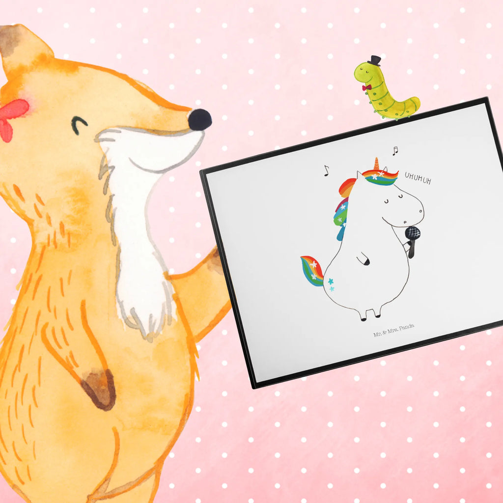 Podkładka na biurko jednorożec Śpiewak Jednorożec, jednorożce, dekoracje jednorożca, jednorożec